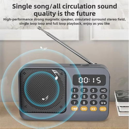 Ραδιόφωνο FM DAB Φορητό Μικρό Επαναφορτιζόμενο Α έκτακτης ανάγκης 2
