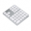 Dual Bluetooth Numeric Keypad 2.4Ghz Wireless Keyboard Silver & White 1