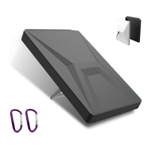 For Starlink Mini Protective Cover, with 2 Hanging Hooks Black