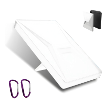 For Starlink Mini Protective Cover, with 2 Hanging Hooks White