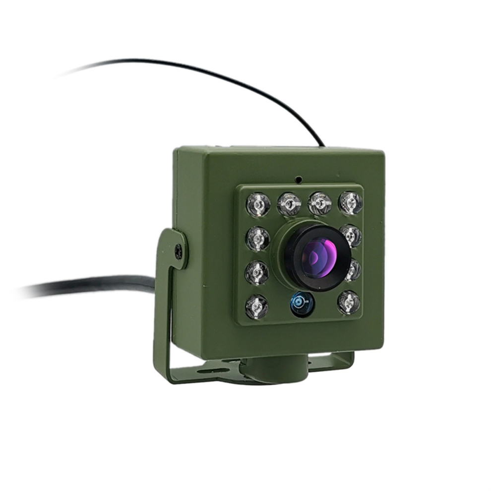 Caméra de surveillance pour nichoirs verte Wi-Fi 1080P avec vision nocturne infrarouge 5MP