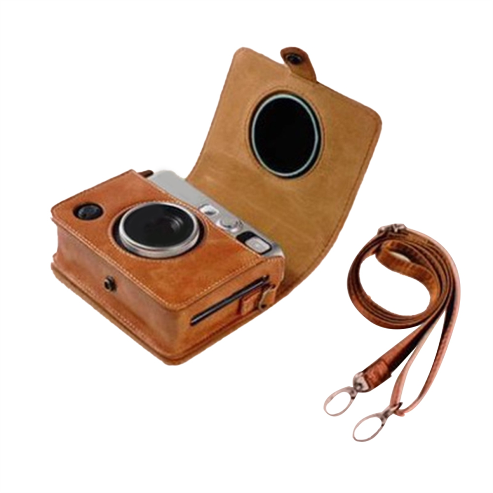 PU Leather Camera Bag for Fujifilm Instax Mini EVO Protective Case,D-image-OPC-PH2PQMG-NEW