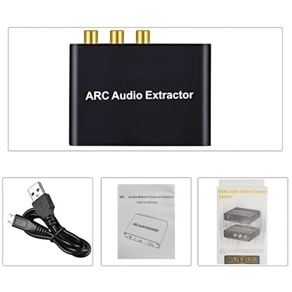 Arc Audio Converter,192Khz/Arc To Optical/Coaxial/Rca/3.5Mm Jack 4852911592152