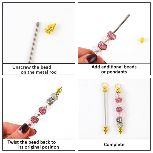 20 Pcs Beadable Keychain Bar for Beads Bulk Metal Keychain 2