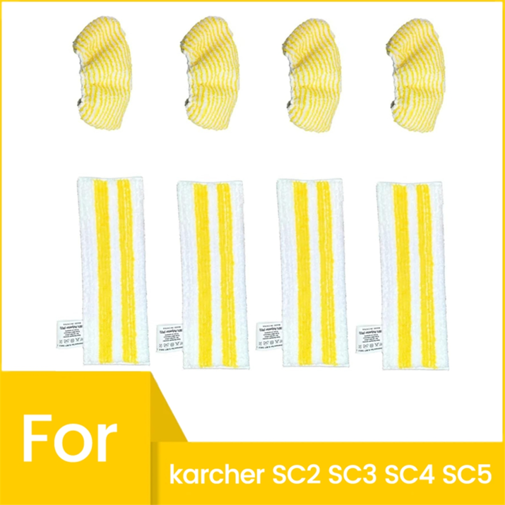 8PCS Steam Mop Pads for Karcher SC2 SC3 SC4 SC5 Steam Cleaner