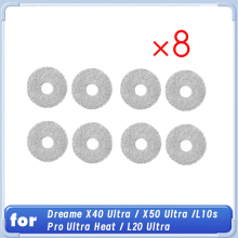 Pièces de rechange pour aspirateur robot Dreame Cleaning Rag, 8 pièces