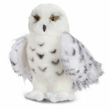 (20cm)Schattige tovernaar sneeuwuil knuffel 8"12 Zacht gevuld levendig realistisch kerstdier