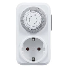 Timing Socket 24-Hours Cycle Switch Mechanical Timer EU Plug