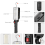 Portable USB Rechargeable Work Light COB Repairing Lamp with Magnet 4