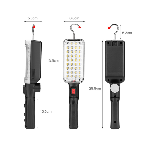 Portable USB Rechargeable Work Light COB Repairing Lamp with Magnet