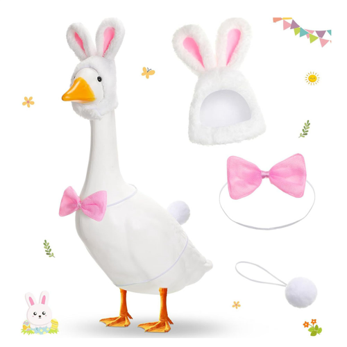 Easter Bunny Outfits for Lawn Goose Statue 1