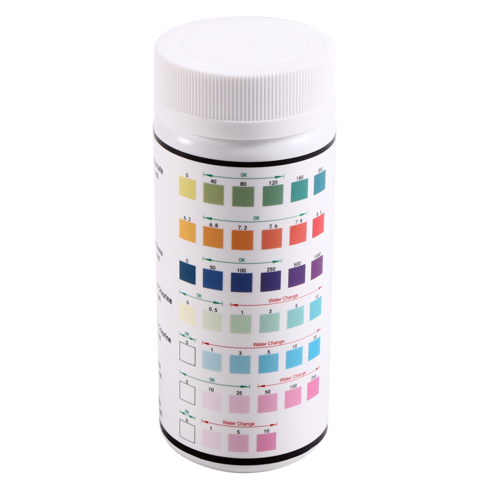 7-in-1 Pool Test Strips - 100 Count - Accurate Water Testing Kit