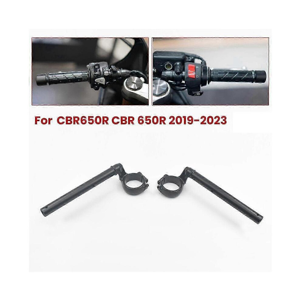 Motorcycle Black Right Handle Bar Clip-on compatible withk Tube Handlebars compatible with CBR650R 650R 2019-2023
