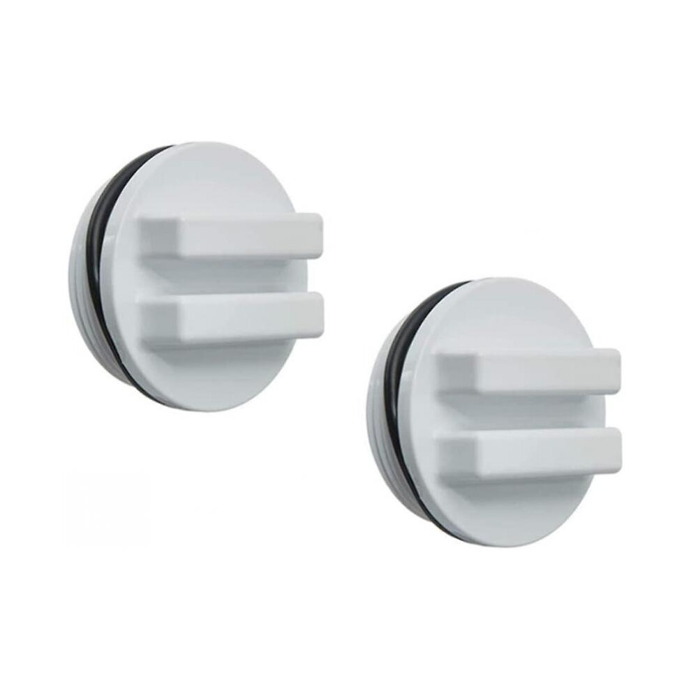 2pcs 1.5 Threaded Oil Return Pipe Antifreeze Plug Filter Drain Plug with O-Ring for Winter Pool and