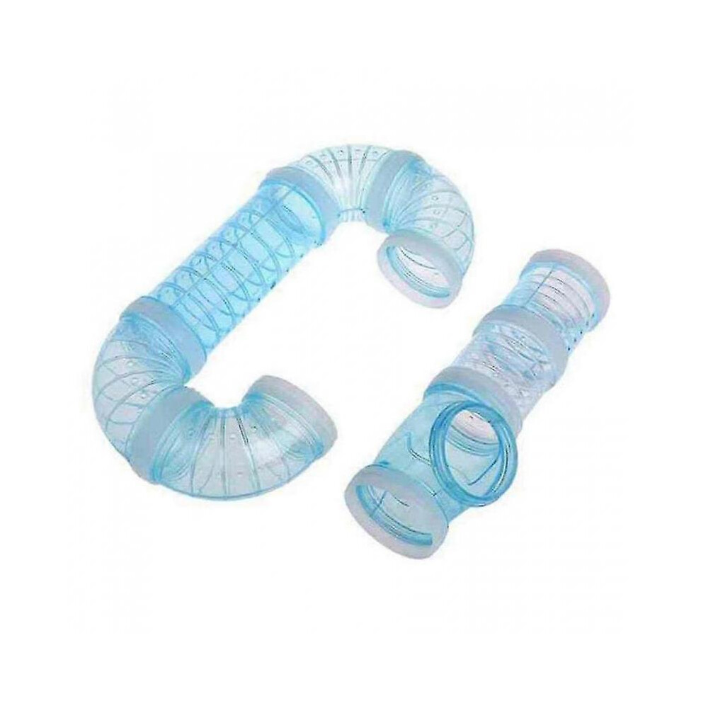 Tubes, Adventure External Pipe Set Cage Toys To Expand Space Diy Connection Tunnel Blue