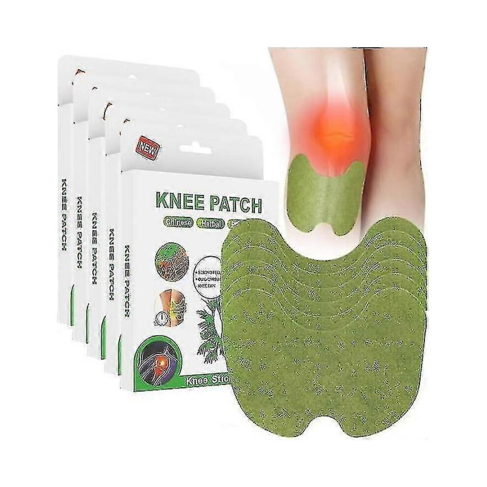 (1 box 10 pieces) 60pcs Knee Pain Relief Patch, Heating Patch, Self-heating Moxibustion Patch, Wormwood Pain Relief Patch For Shoulder Neck Joints Pai