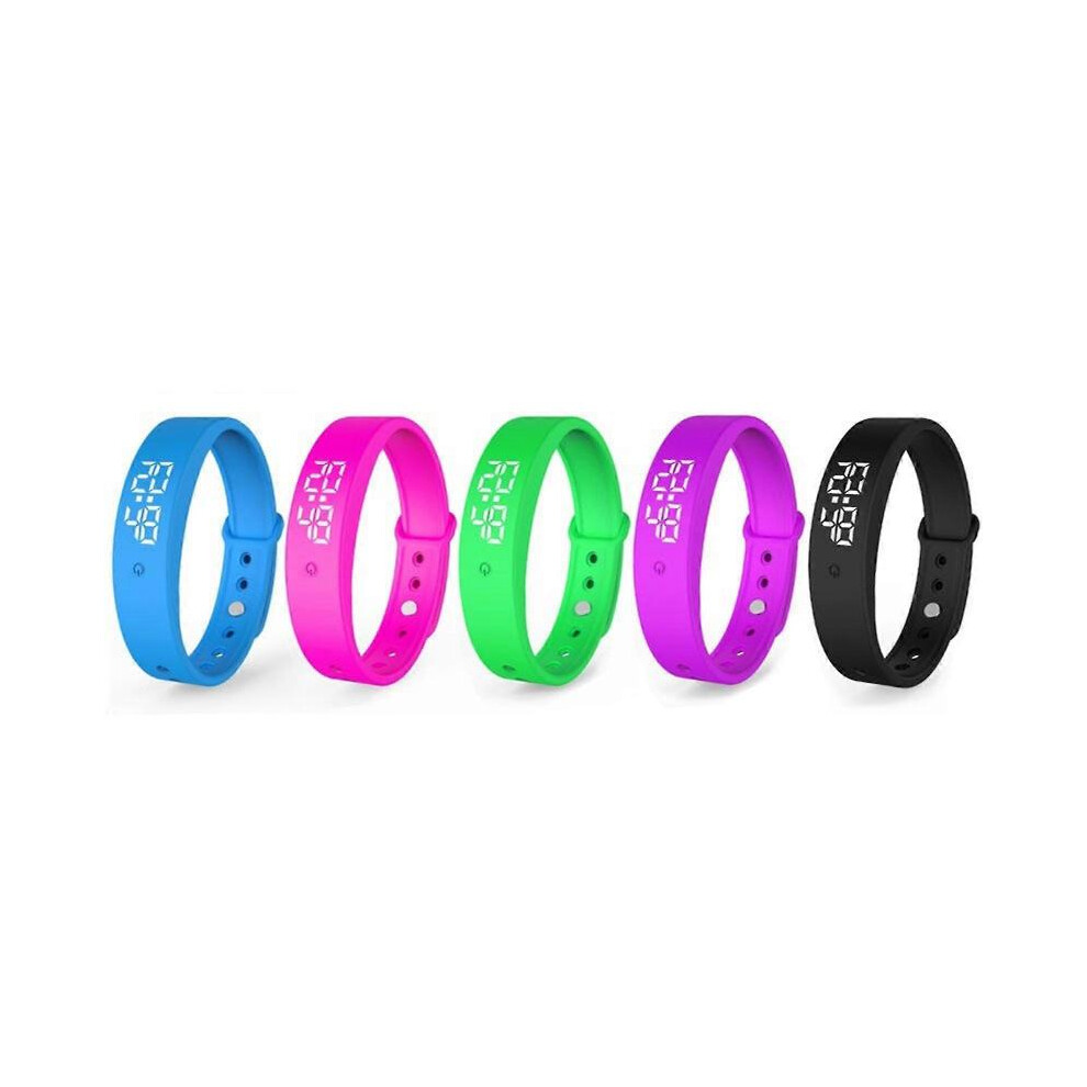(Purple) Vibration Alarm Watch, Vibrating Alarms With Countdown Timer, Waterproof Vibration Alarm Reminder Clock, Personal Alarms 5004229750819