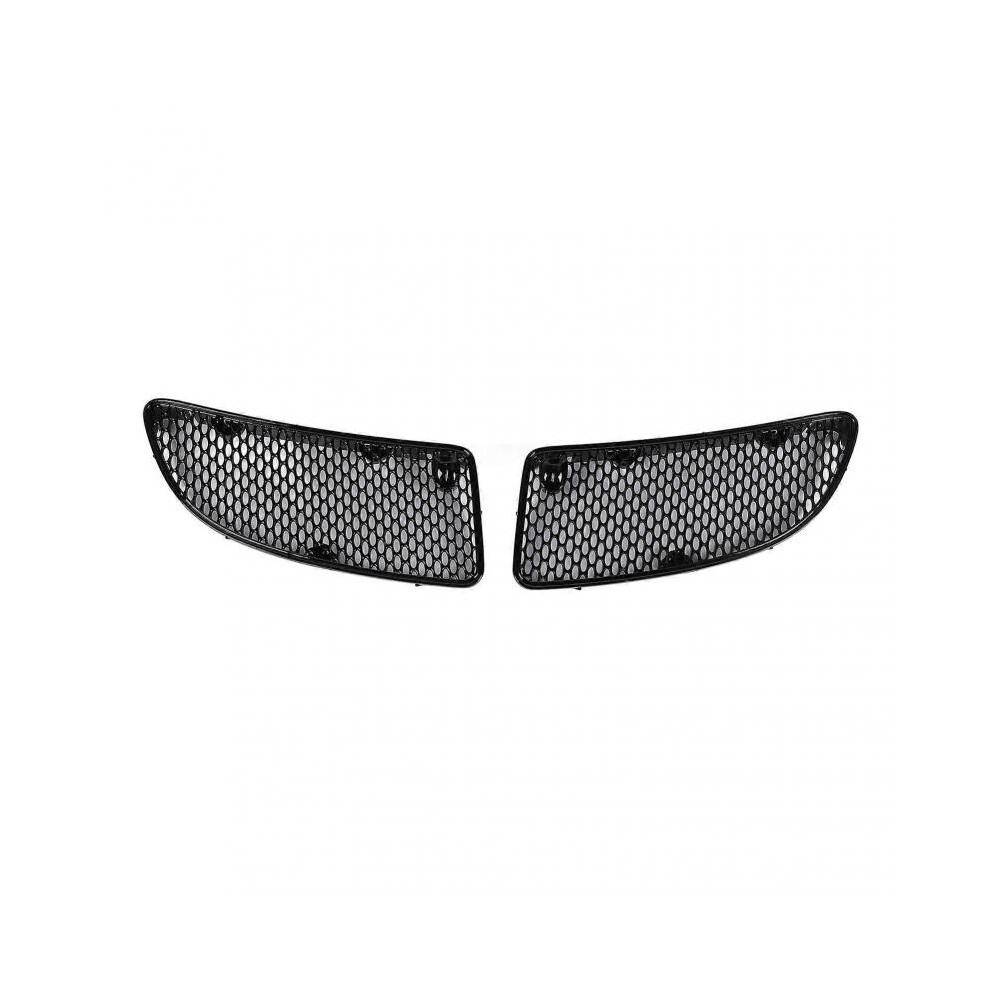 1 Pair Front Hood Grille Cover 1718800385 Stylish Look Protective Front Bonnet Grille Vent Cover for SLK280 SLK350 SLK300 SLK55 Glossy Black