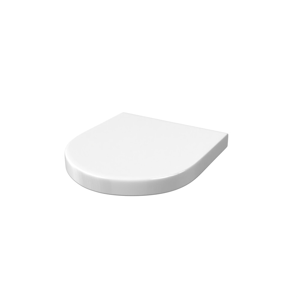 Nes Home Round Thick Soft Close Toilet Seat and Seat Cover White