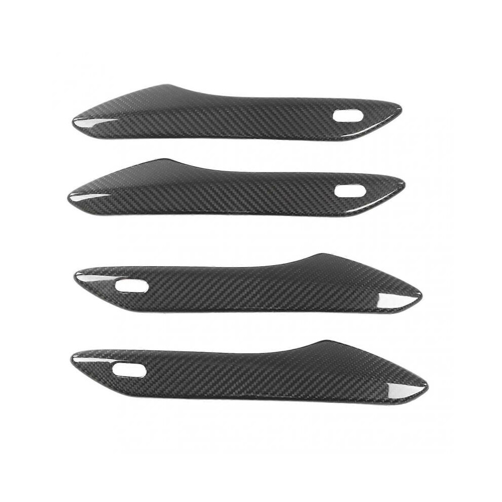 4 Pieces Carbon Fiber Car Exterior Outside Door Handle Cover Trim for RX350 RX450h RX200t 2016‑2022