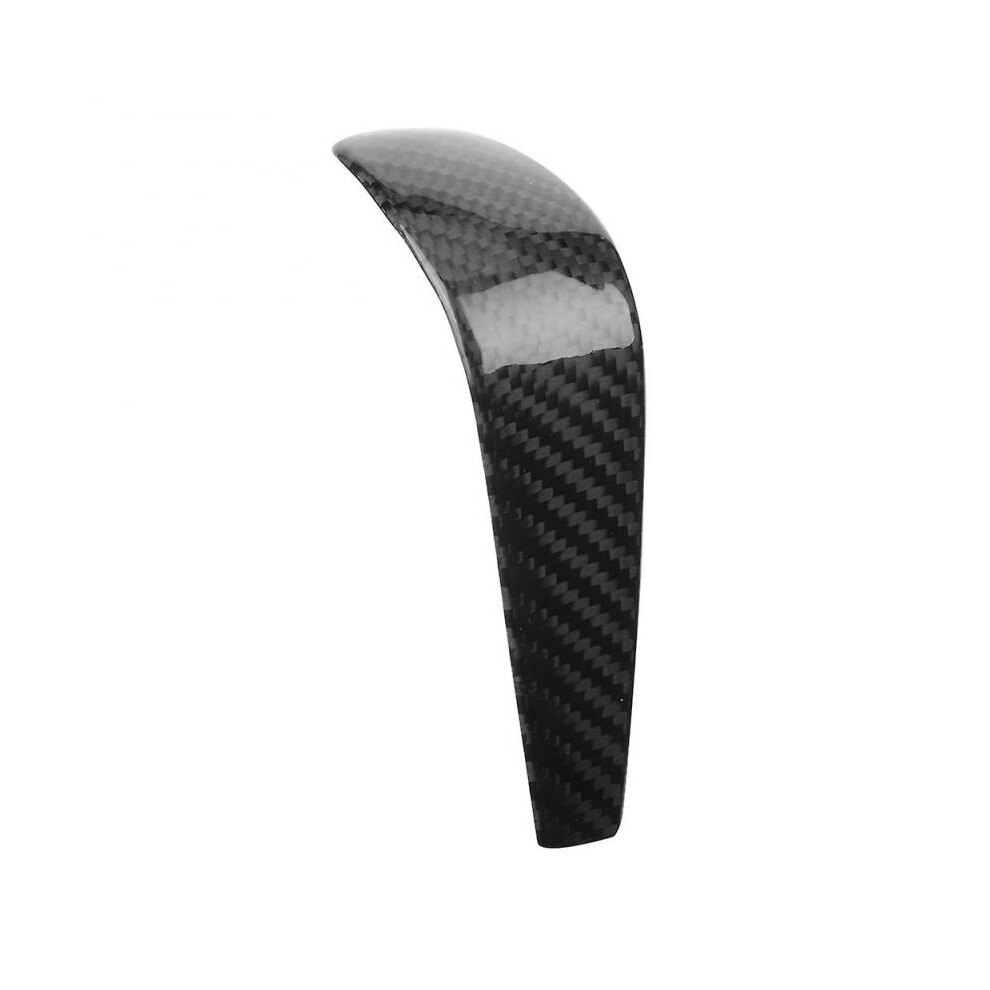 Black Carbon Fiber Gear Shift Knob Head Cover for BMW 1/3 Series/X1 E90/E92/E93/E87 – Enhance Style!