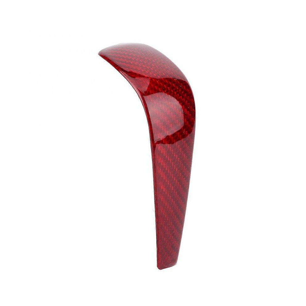 Red Carbon Fiber Gear Shift Knob Head Cover for BMW 1/3 Series/X1 E90/E92/E93/E87 – Enhance Style!