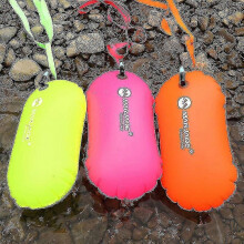 (Orange) 1pc Pvc Swimming Buoy Safety Air Dry Tow Bag Float Inflatable Signal Drift Bag
