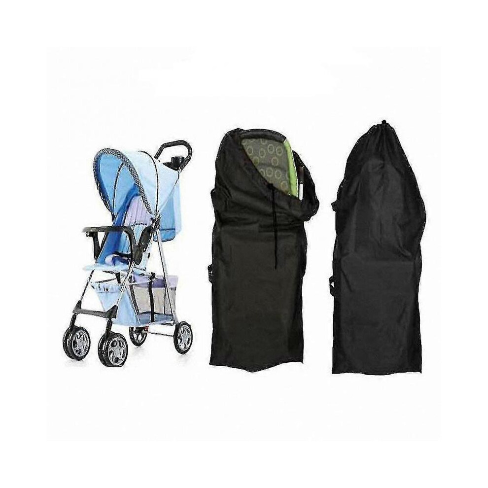 (L) Baby Infant Child Gate Check Umbrella Standard Double Stroller Pram Pushchair Travel