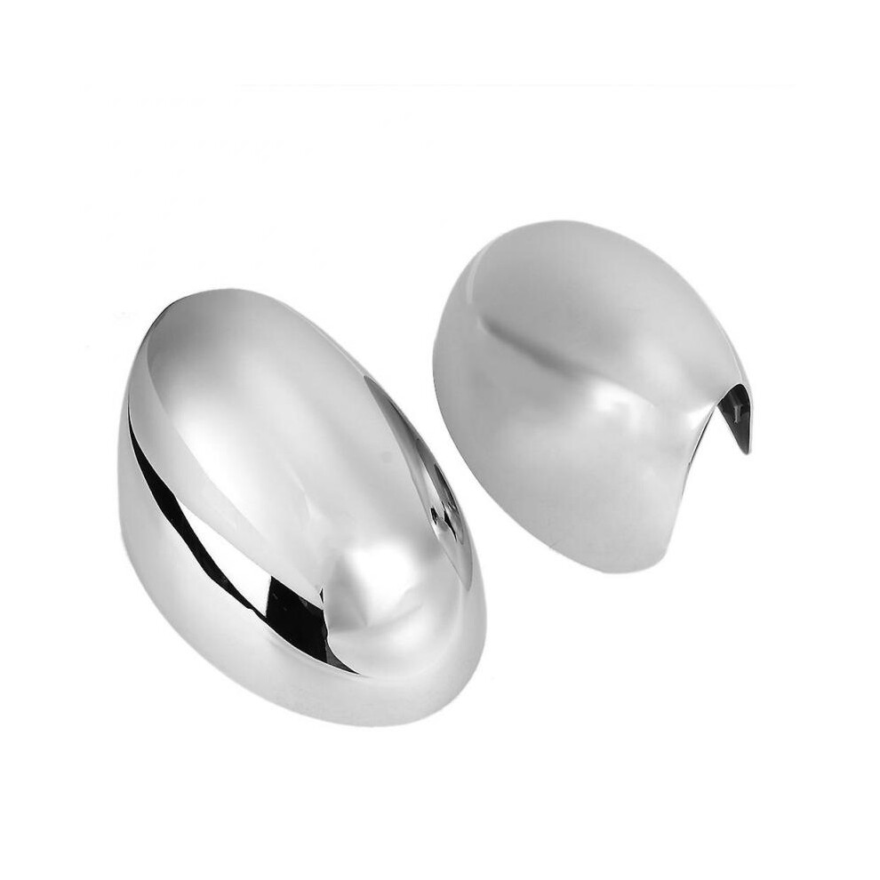 2pcs ABS Chrome Plating Right Left Door Rear View Wing Mirror Cover Cap for MINI Cooper (2001-2006)