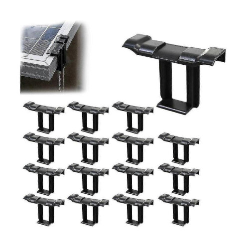 16pc 35mm Solar Panel Water Drainage Clips,pv Modules Clips Drain Photovoltaic Panel Water Drain