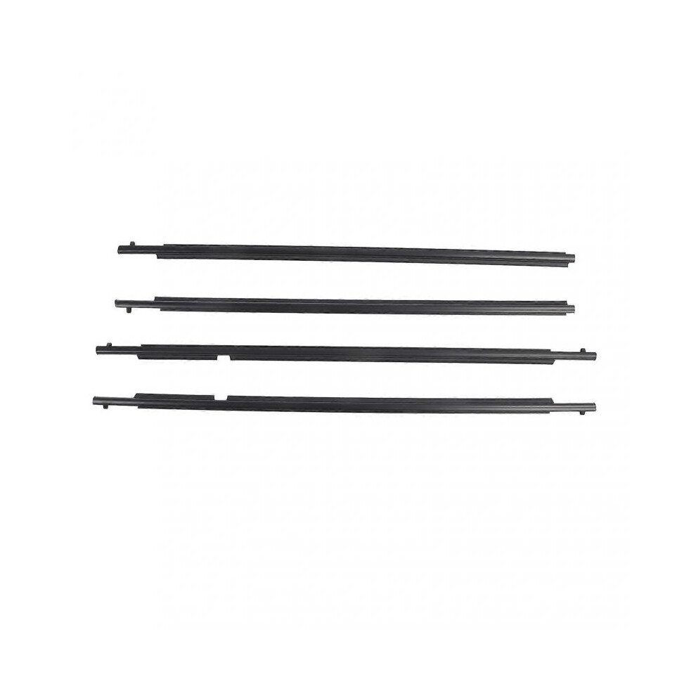 4 Pcs Door Belt Molding Weatherstrip 75710‑12820 Rubber Window Seal Belt Set Replacement for Scion XB 2008 to 2015