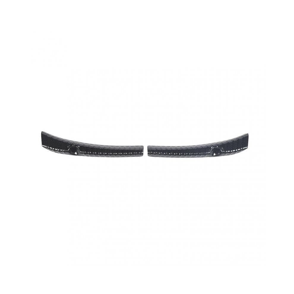 2PCS Rear Trunk Sill Guard Cover Stainless Steel Rear Bumper Door Sill Protector for Model 3 Highland 2024 Carbon Fiber