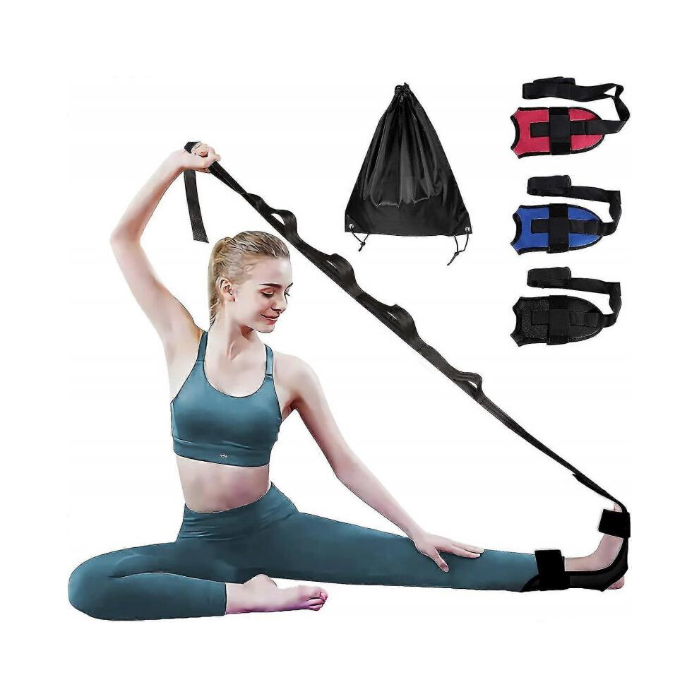Blue (Blue) Foot Stretcher And Calf Stretcher For Plantar Fasciitis, Leg Stretching Strap Hamstring Stretcher