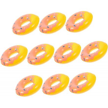(8.5X8.5X2CM, As Shown 2) 10pcs mini swim ring decor plastic tiny swim ring tiny swimming rings swim ring photo props inflatable rings simulated swim ring swimming ring photo p