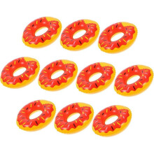 (8.5X8.5X2CM, As Shown 1) 10pcs mini swim ring decor plastic tiny swim ring tiny swimming rings swim ring photo props inflatable rings simulated swim ring swimming ring photo p