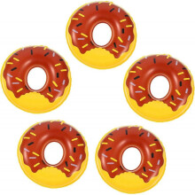 (8.5X8.5X2CM, As Shown 3) 10pcs mini swim ring decor plastic tiny swim ring tiny swimming rings swim ring photo props inflatable rings simulated swim ring swimming ring photo p