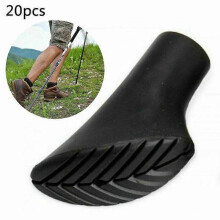 20 Pcs Nordic Walking Pads for Asphalt Trekking Pole Rubber Ferrule