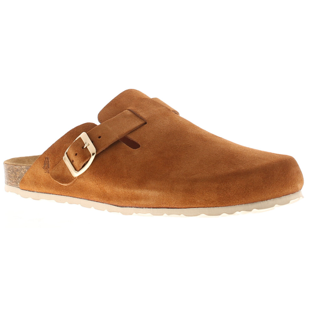 (Tan, 4 (Adults')) Hush Puppies Bailey Closed T Women's Sandals UK Size