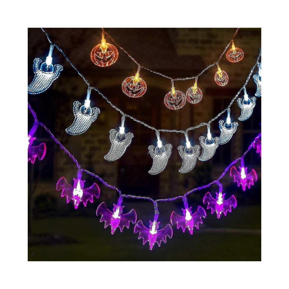 Halloween Decoration Decorative Fairy Lights for Halloween, 3 Battery Operated Halloween Garlands 3