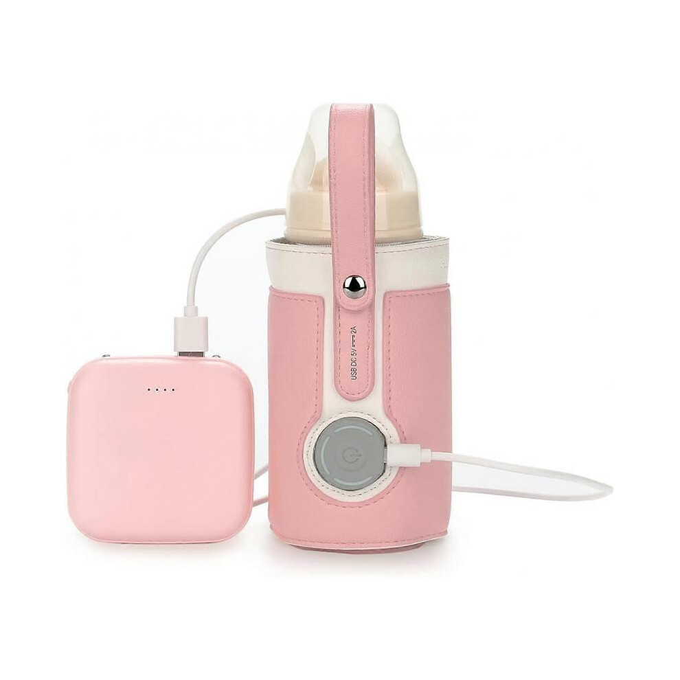 USB Bottle Warmer Bag, Portable Baby Bottle Food Warmer, Adjustable Temperature Travel Smart Insulation
