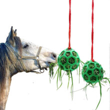 2 Pack Horse Snack Balls Hay Feeder Toy Ball Hanging Feeding Toys