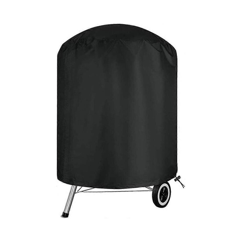 Barbecue Cover Kettle BBQ Cover Waterproof and Heavy Duty Gas Grill Covers Round Outdoor Garden Grill Protection Windproof, UV & Water-Resistant, with