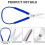 Loop Scissors Colorful Grip Scissors Loop Handle Self-Opening Scissors Adaptive Cutting Scissors 4
