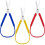 Loop Scissors Colorful Grip Scissors Loop Handle Self-Opening Scissors Adaptive Cutting Scissors 1