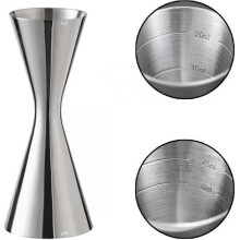 Stainless Steel Cocktail Jigger, Professional Bartender Beverage Measuring Cup Built-in Scale Mark