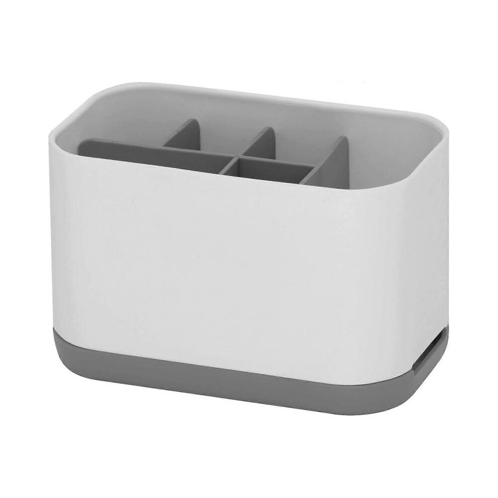 Toothbrush Holder For Bathroom, Toothbrush Caddy, Toothpaste Stand, Plastic, Grey