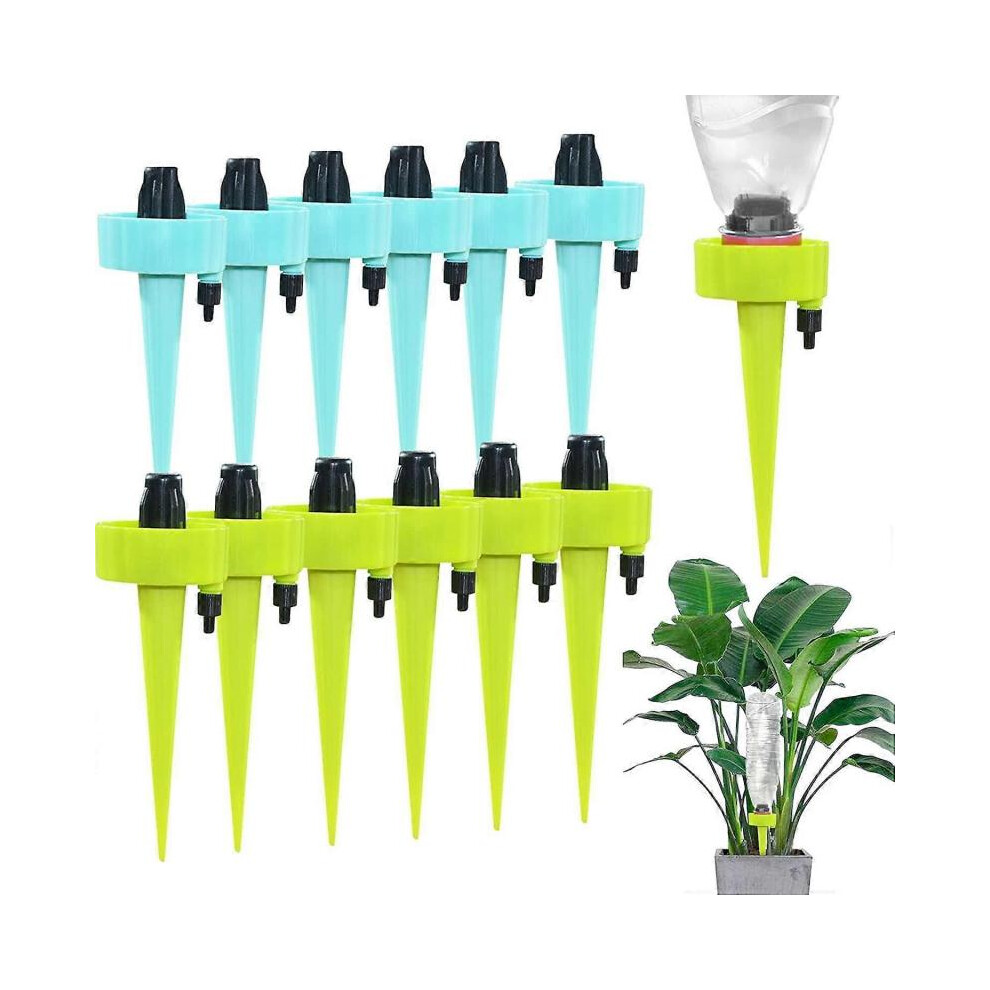 Automatic watering spikes, upgraded adjustable plant watering device, automatic drip irrigation system (random color)