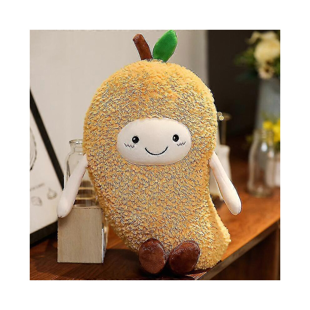 (Small) New Fruits Vegetables Plush Strawberry Pepper Red Chili Eggplant Mango Egg Plush Soft Pillow Doll Toy Multiple Styles Selected Mango-image-OPC-PH2QJXF-NEW