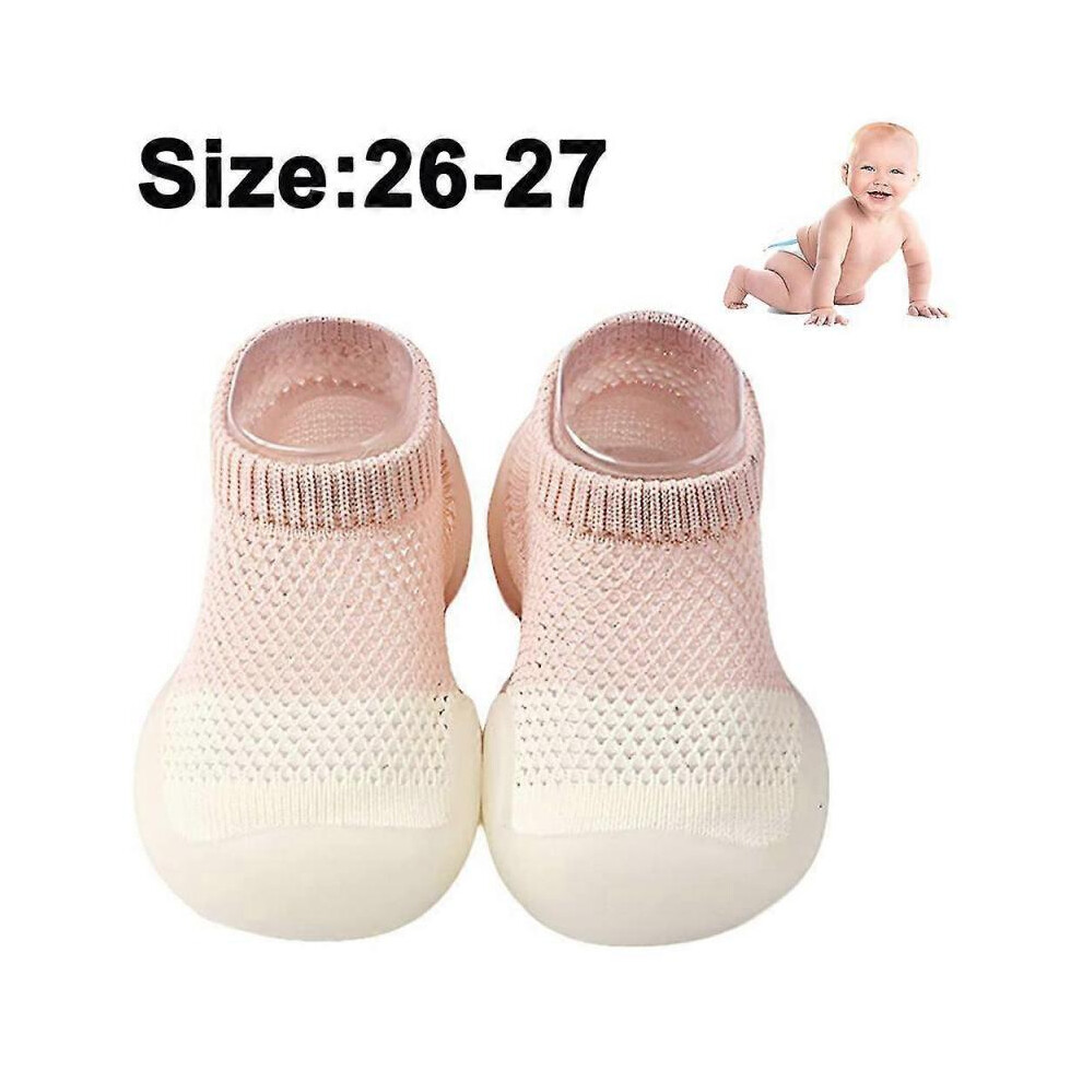 Walking Shoes Knit Toddler Infant Girls Boys Slip-on Outdoor Sneakers