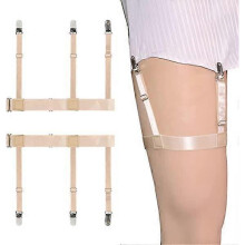 Men's Shirt Holder 1 Pair, Men's Shirt Garter Elastic Adjustable Shirt Holder Shirt Holder Strap Locking Non-Slip Clips